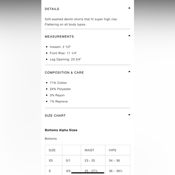 ReWash High Rise Mom Short size 1/25 - Picture 7 of 7